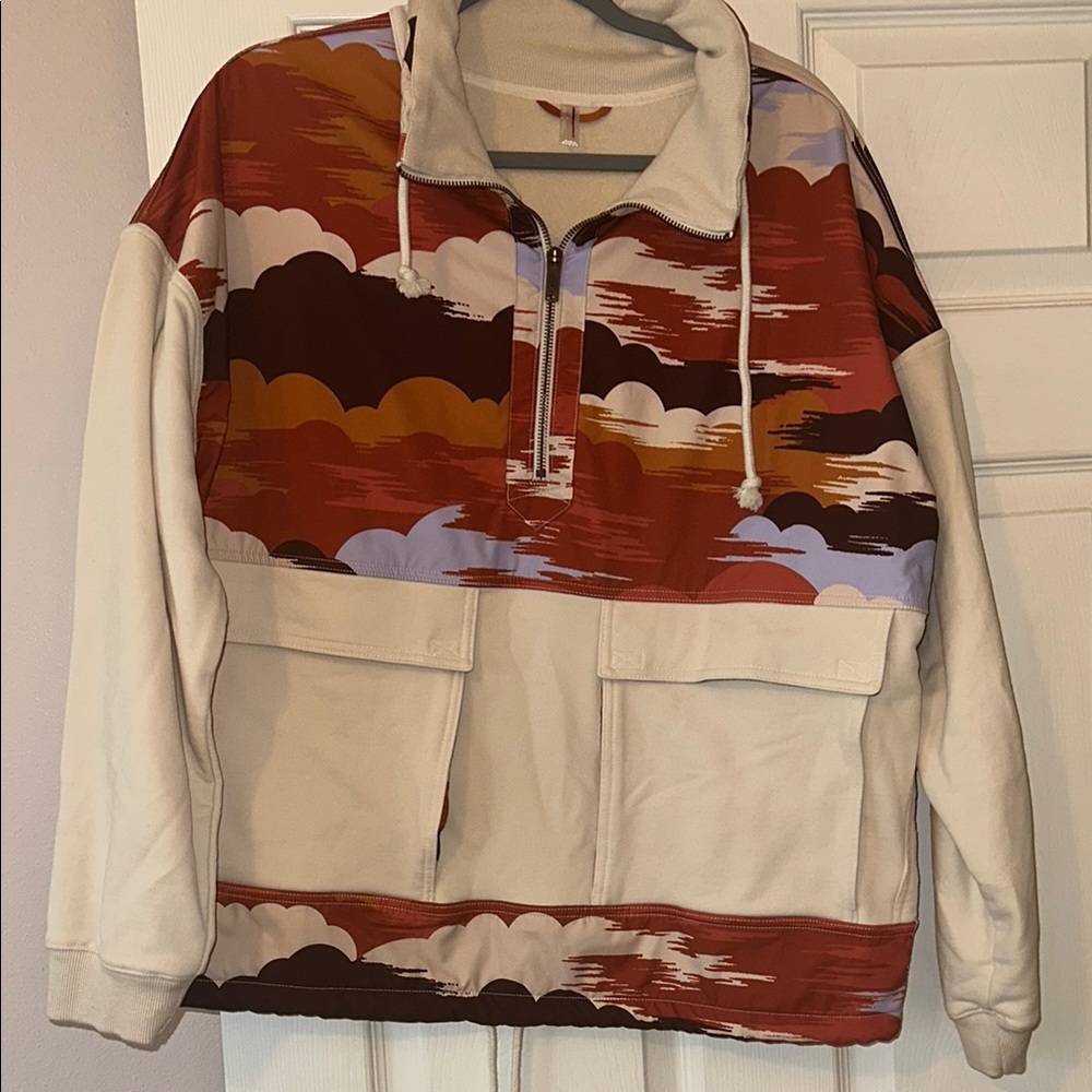Free People Movement Multicolor Half-Zip Pullover